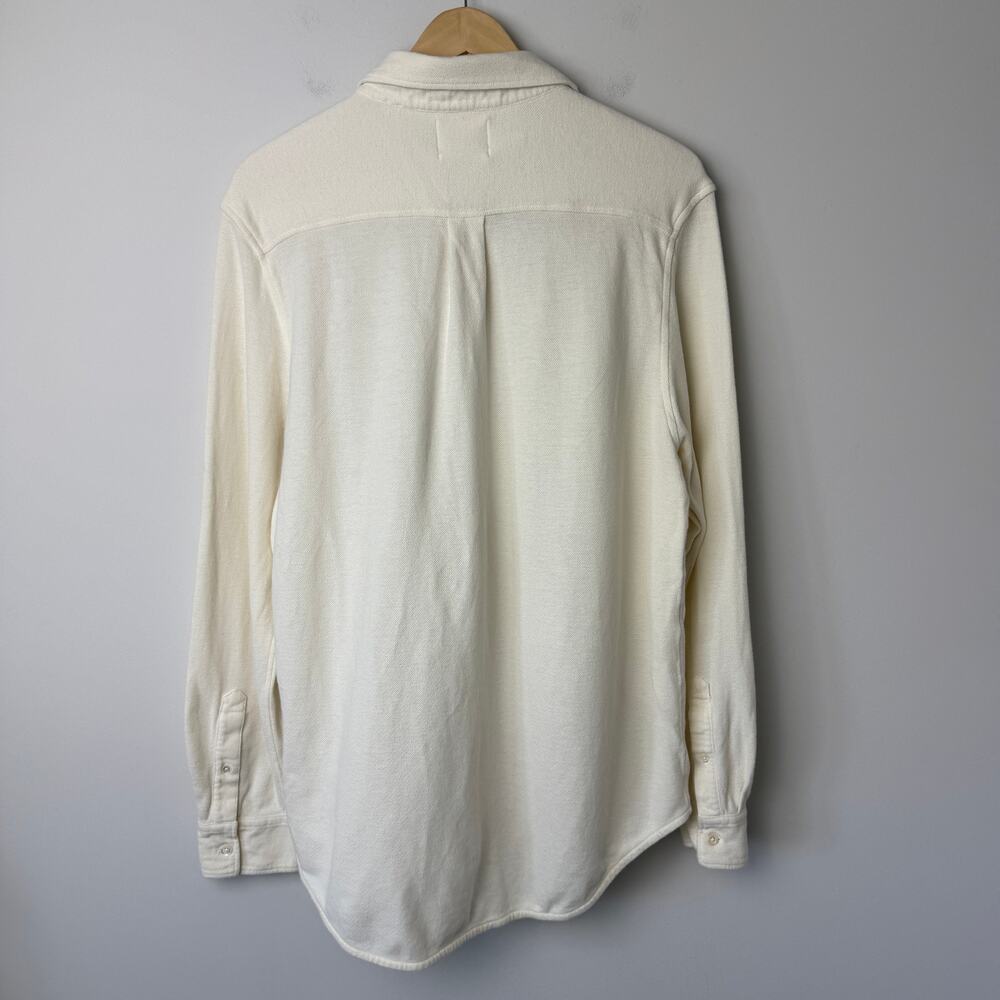 Billy Reid Men's Long Sleeve Yellowhammer Cotton & Linen Knit Button Up Shirt XL - Picture 2 of 9